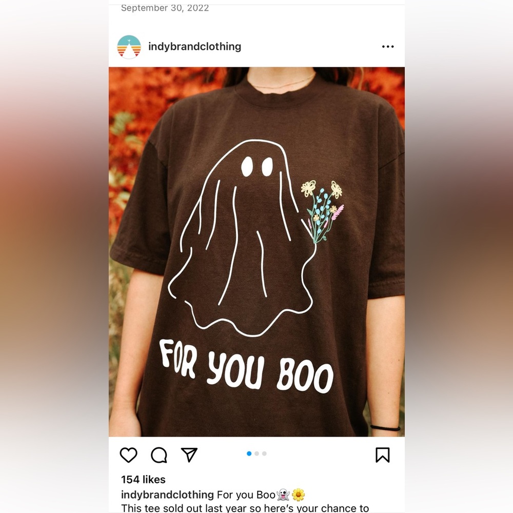 For You Boo Oversized T Shirt (glow in the dark)